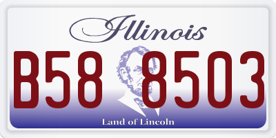 IL license plate B588503