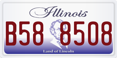 IL license plate B588508