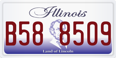 IL license plate B588509