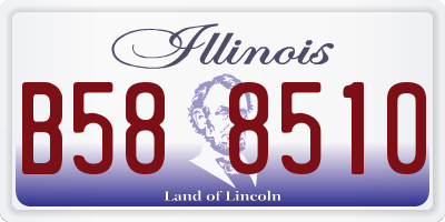 IL license plate B588510