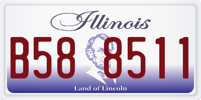 IL license plate B588511