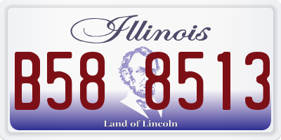 IL license plate B588513