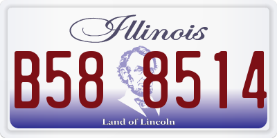 IL license plate B588514