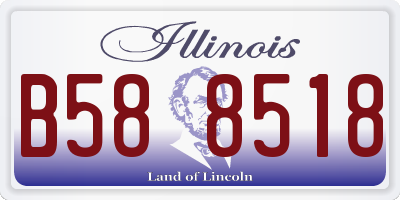 IL license plate B588518
