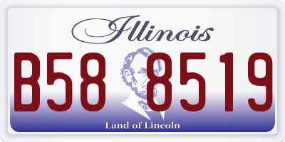 IL license plate B588519