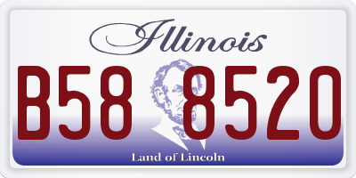IL license plate B588520