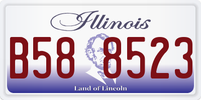 IL license plate B588523
