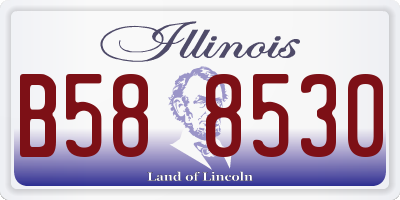 IL license plate B588530