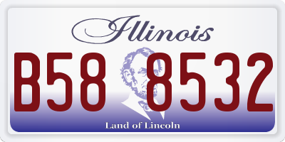 IL license plate B588532