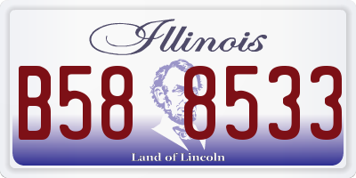 IL license plate B588533