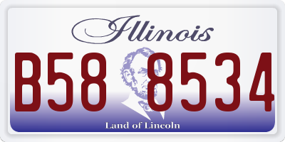 IL license plate B588534