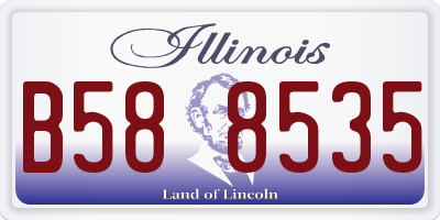 IL license plate B588535