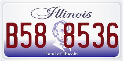IL license plate B588536