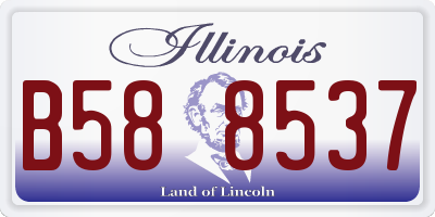 IL license plate B588537