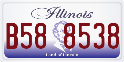 IL license plate B588538