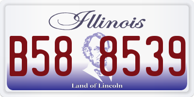 IL license plate B588539