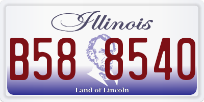 IL license plate B588540