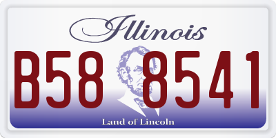 IL license plate B588541