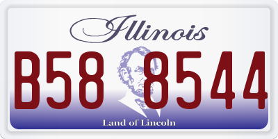 IL license plate B588544