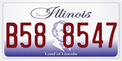 IL license plate B588547