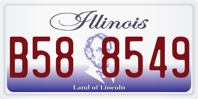 IL license plate B588549