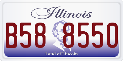 IL license plate B588550
