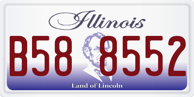 IL license plate B588552