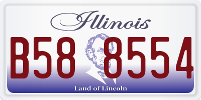 IL license plate B588554