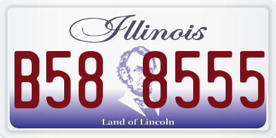 IL license plate B588555