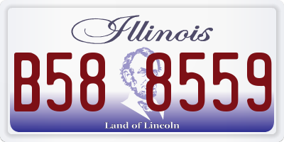IL license plate B588559