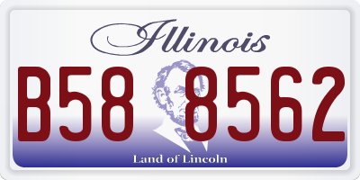 IL license plate B588562