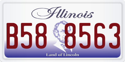 IL license plate B588563