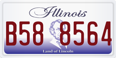IL license plate B588564