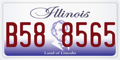 IL license plate B588565