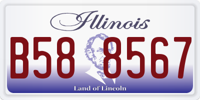 IL license plate B588567