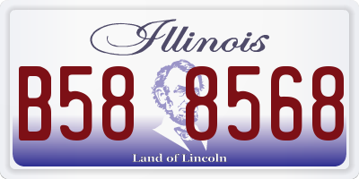 IL license plate B588568