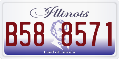IL license plate B588571