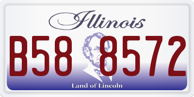 IL license plate B588572
