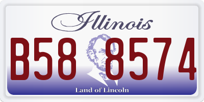 IL license plate B588574