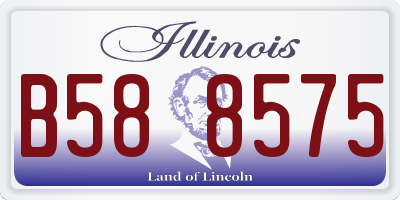 IL license plate B588575