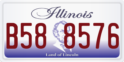 IL license plate B588576
