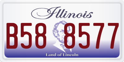 IL license plate B588577