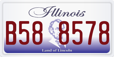 IL license plate B588578
