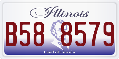 IL license plate B588579