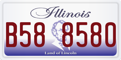 IL license plate B588580