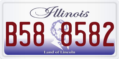 IL license plate B588582