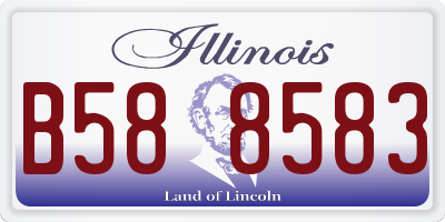 IL license plate B588583