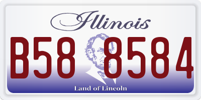 IL license plate B588584