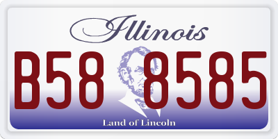 IL license plate B588585