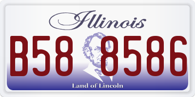 IL license plate B588586